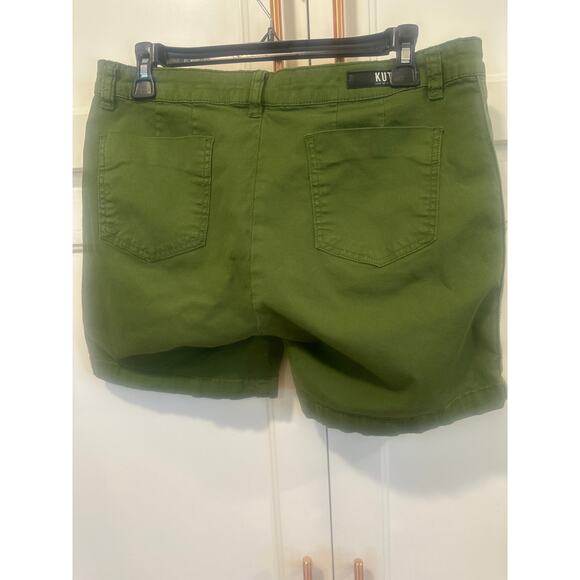 Kut from the cloth Janice Green short size 8 cotton spandex casual women’s - Picture 3 of 6